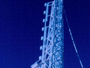 KFAC FM Antenna on Mt. Wilson in the Winter
